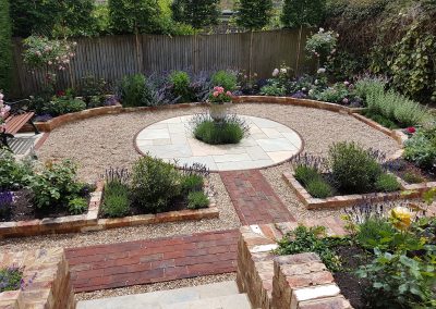 Landscape Design Brighton. Victorian sunken garden