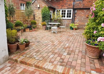 Victorian paved patio